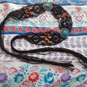MACRAME Leather Belt